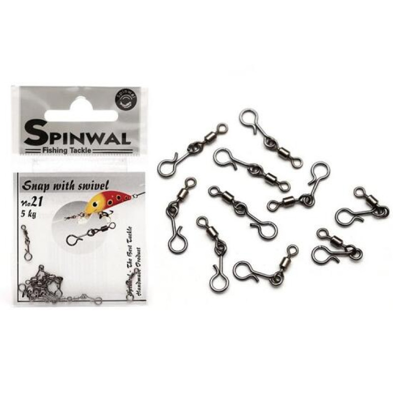 Застежка Spinwal Snap with swivel size 21 10pcs Застежка Spinwal Snap with swivel size 21 10pcs