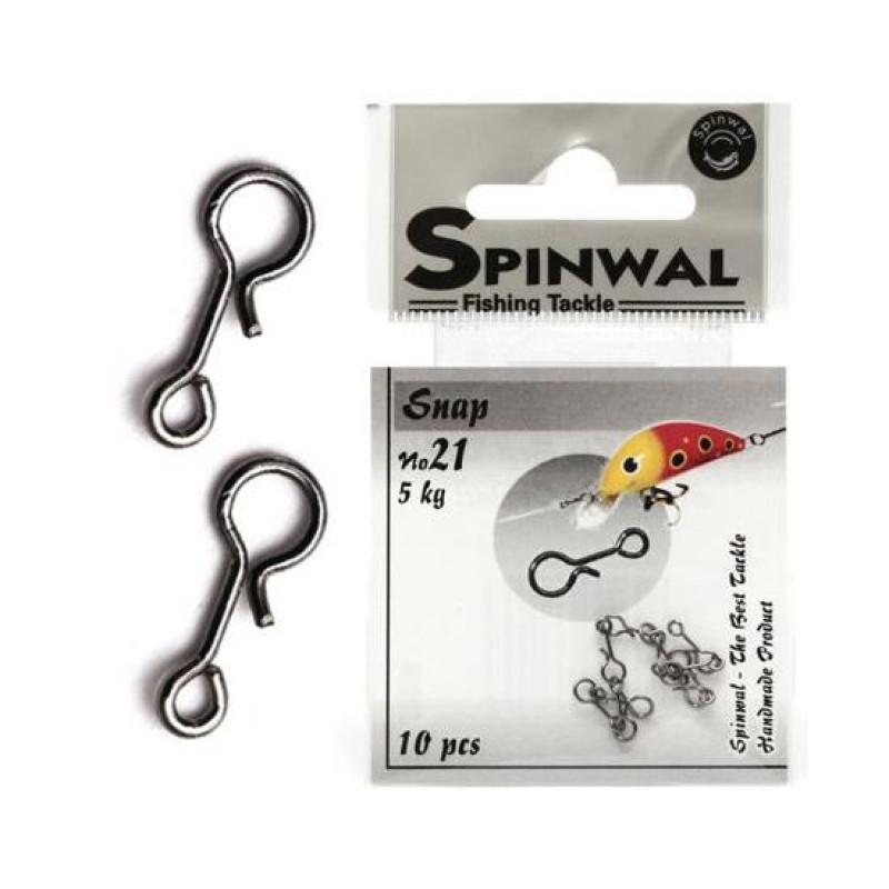 Застежка Spinwal Snap size 21 5kg 10pcs Застежка Spinwal Snap size 21 5kg 10pcs