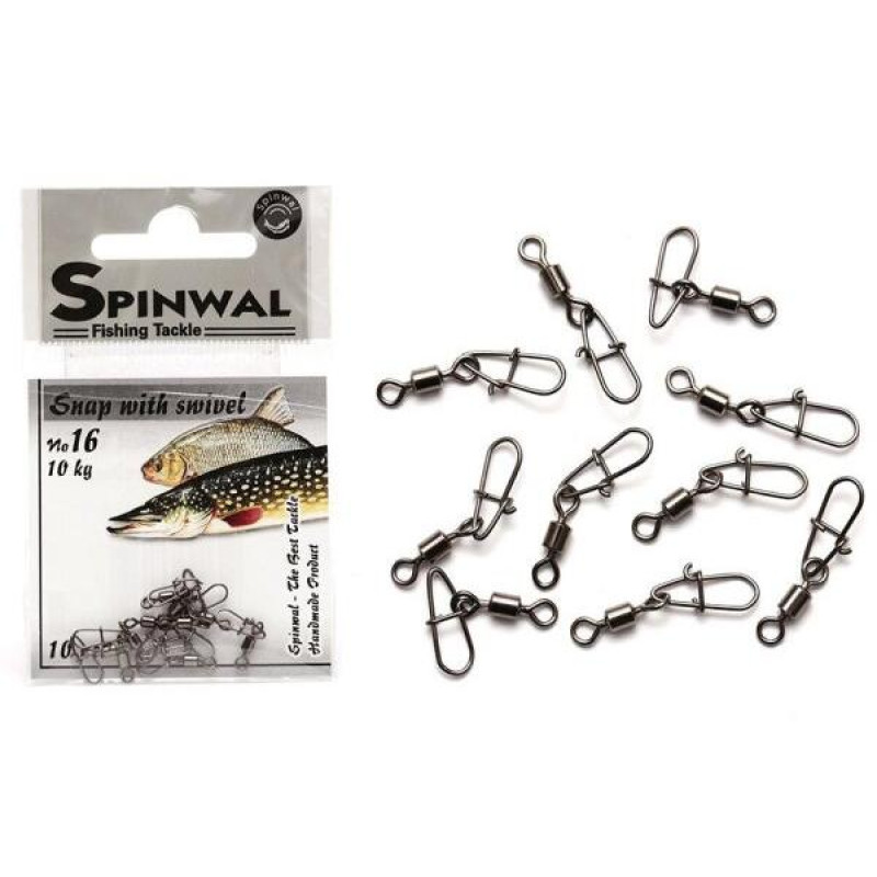 Застежка Spinwal Snap with swivel size 16 10pcs Застежка Spinwal Snap with swivel size 16 10pcs