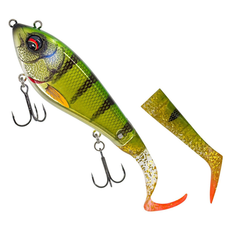 Воблер SAVAGE Gear Deviator Tail 20cm 87g SS Chrome Perch Воблер SAVAGE Gear Deviator Tail 20cm 87g SS Chrome Perch