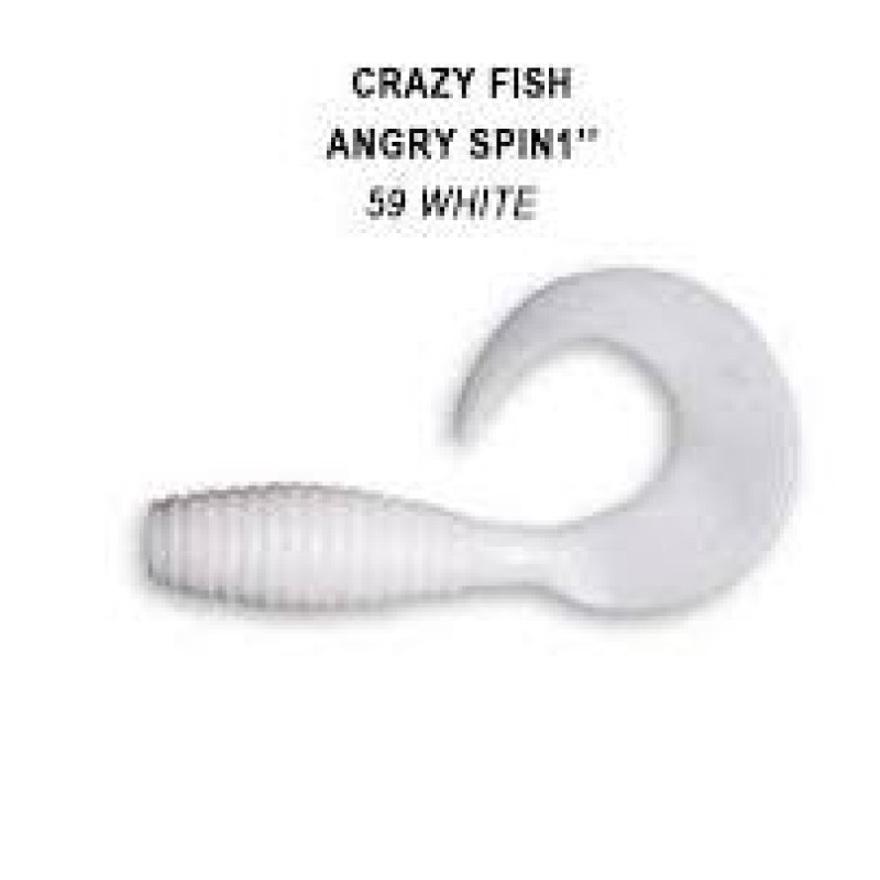 Силиконовая приманка Crazy Fish Angry Spin 1" 20-25-59-6 Силиконовая приманка Crazy Fish Angry Spin 1" 20-25-59-6