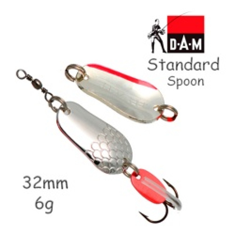 Блесна DAM FZ Standard Spoon 3.2cm 6g S Silver Блесна DAM FZ Standard Spoon 3.2cm 6g S Silver