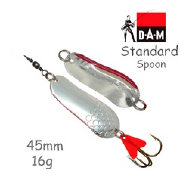 Блесна DAM Effzett Original 30г/6,5см/Silver Блесна DAM Effzett Original 30г/6,5см/Silver