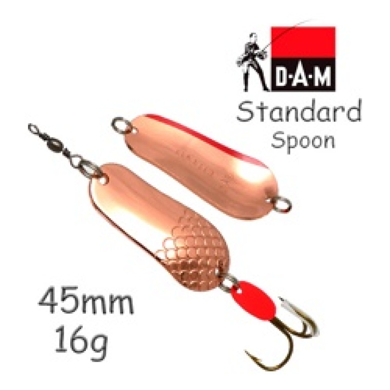 Блесна DAM FZ Standard Spoon 4.5cm 16g S Copper Блесна DAM FZ Standard Spoon 4.5cm 16g S Copper