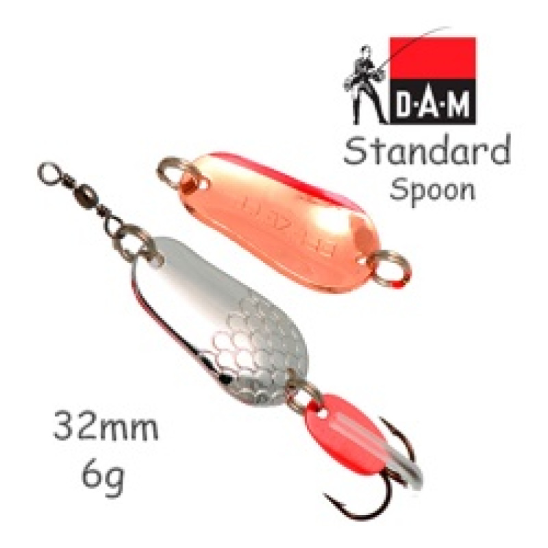 Блесна DAM FZ Standard Spoon 3.2cm 6g S Silver/Copper Блесна DAM FZ Standard Spoon 3.2cm 6g S Silver/Copper