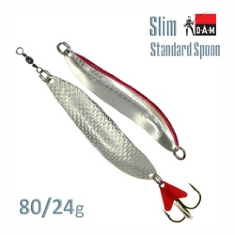 Блесна DAM FZ Slim Standard Spoon 8cm 24g S Silver Блесна DAM FZ Slim Standard Spoon 8cm 24g S Silver