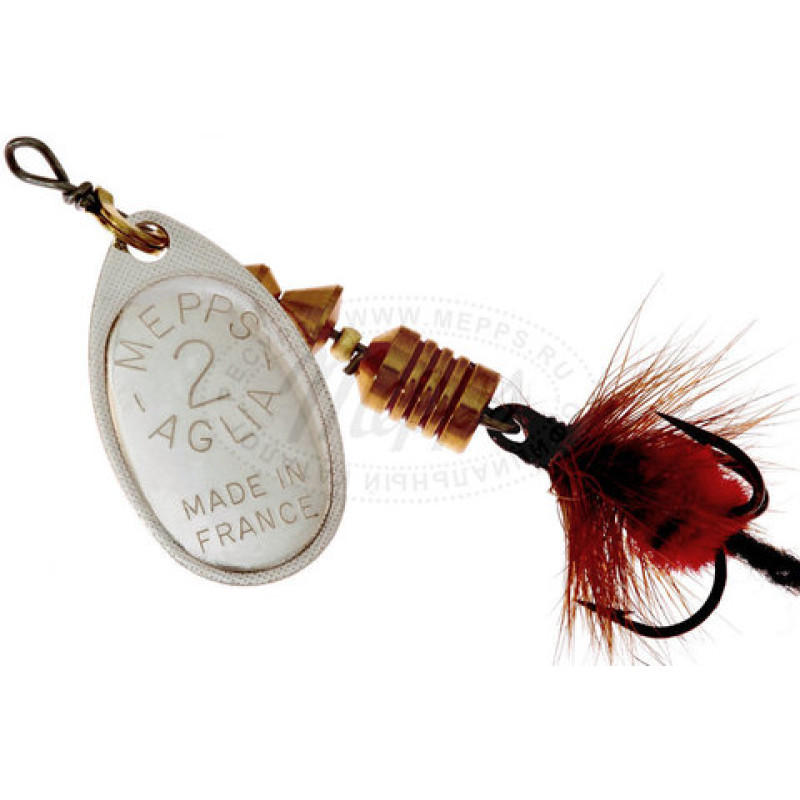 Блесна Mepps AGLIA MOUCHE 1 Silver/Red Fly size 1 Блесна Mepps AGLIA MOUCHE 1 Silver/Red Fly size 1
