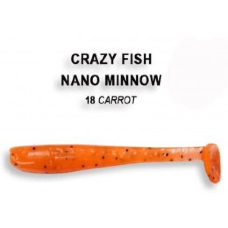 Силиконовая приманка Crazy Fish Nano Minnow 1.6" 6-40-18-6 Силиконовая приманка Crazy Fish Nano Minnow 1.6" 6-40-18-6