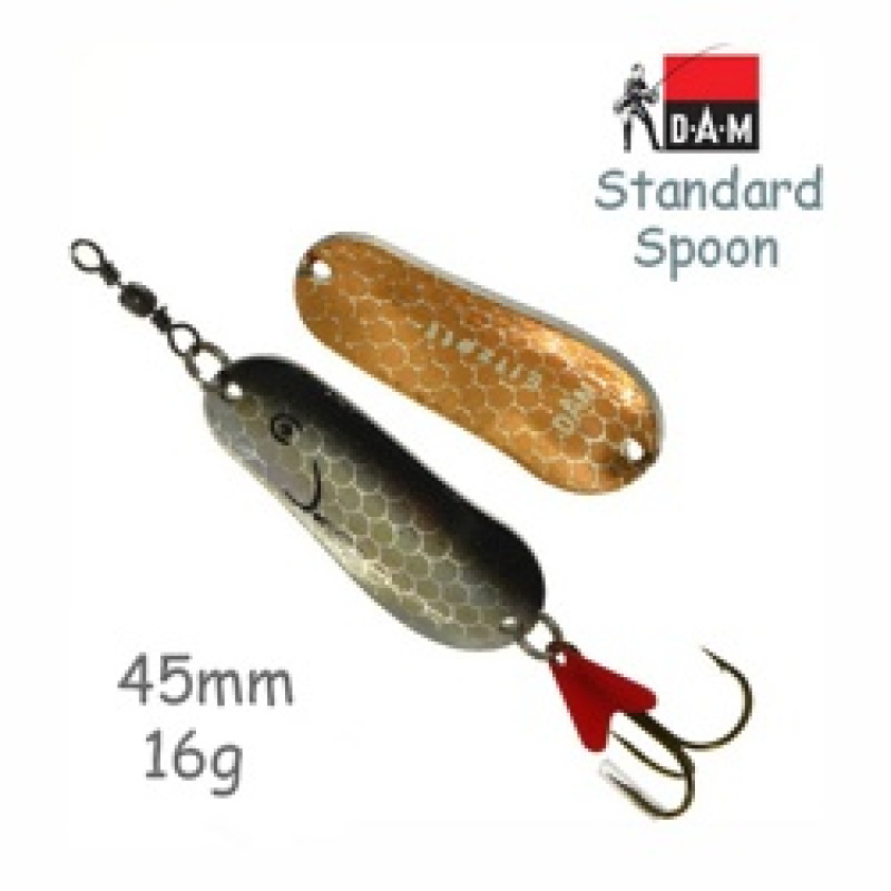 Блесна DAM FZ Standard Spoon 4.5cm 16g S Holographic/Black Блесна DAM FZ Standard Spoon 4.5cm 16g S Holographic/Black