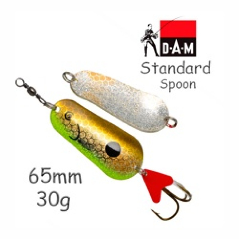 Блесна DAM FZ Standard Spoon 6.5cm 30g S Olive/Silver Uv Блесна DAM FZ Standard Spoon 6.5cm 30g S Olive/Silver Uv