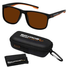 Очки SAVAGE GEAR Polarized Sunglasses Brown TAC UV400 protection +Case +Microfiber / Akiniai Очки SAVAGE GEAR Polarized Sunglasses Brown TAC UV400 protection +Case +Microfiber / Akiniai
