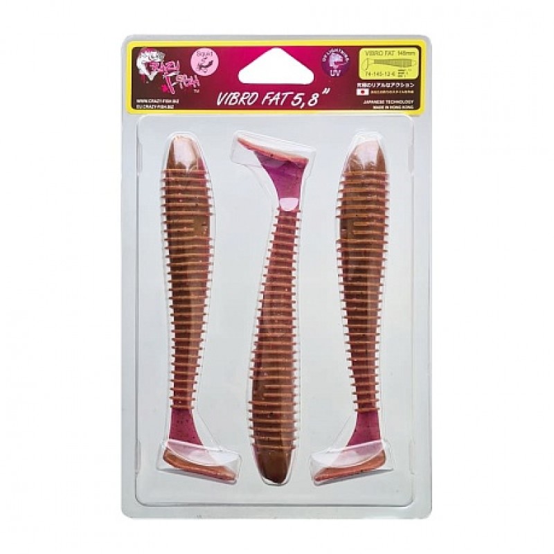 Силиконновая приманка Crazy Fish Vibro Fat 5.8" 74-145-12-6 Силиконновая приманка Crazy Fish Vibro Fat 5.8" 74-145-12-6