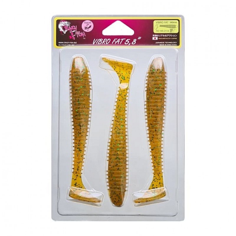 Силиконновая приманка Crazy Fish Vibro Fat 5.8" 74-145-31-6 Силиконновая приманка Crazy Fish Vibro Fat 5.8" 74-145-31-6