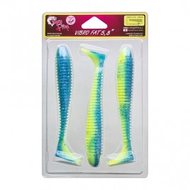 Силиконновая приманка Crazy Fish Vibro Fat 5.8" 74-145-40d-6