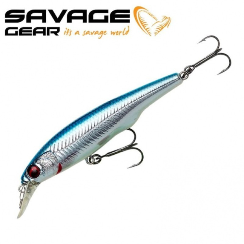 Воблер SAVAGE GEAR Gravity Twitch SR 14,5cm 50g Floating Blue Chrome Воблер SAVAGE GEAR Gravity Twitch SR 14,5cm 50g Floating Blue Chrome