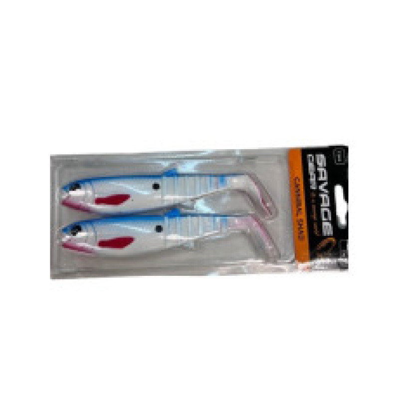 Приманка мягкая SAVAGE GEAR Cannibal Shad 15cm 33g Blue White 2pcs Приманка мягкая SAVAGE GEAR Cannibal Shad 15cm 33g Blue White 2pcs