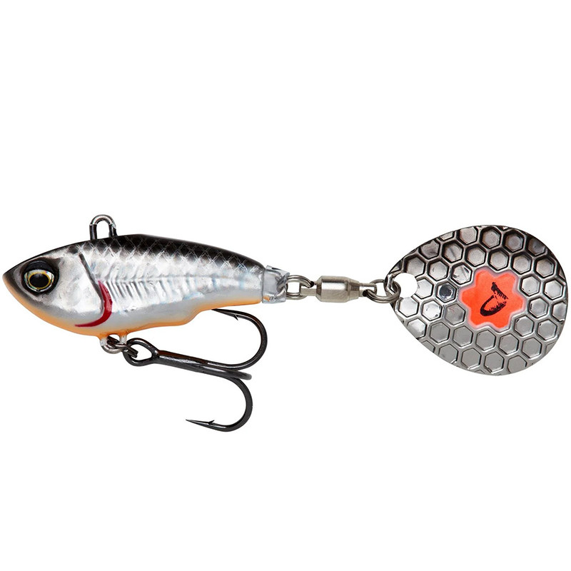 Тейл спиннер SAVAGE GEAR Fat Tail Spin 8cm/ 24g/ Sinking/ Dirty Silver Тейл спиннер SAVAGE GEAR Fat Tail Spin 8cm/ 24g/ Sinking/ Dirty Silver