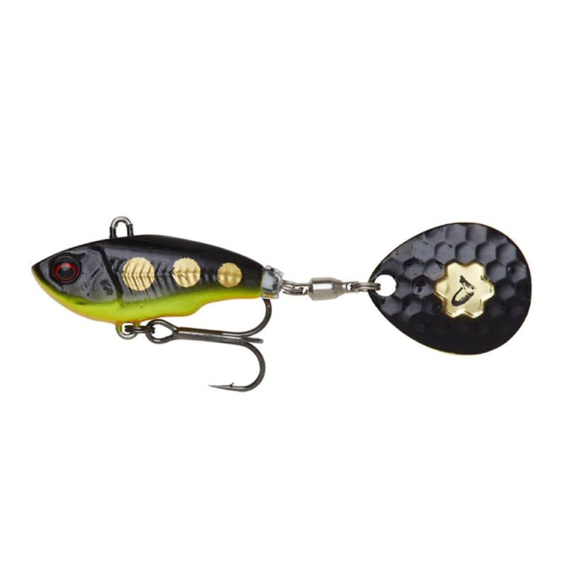 Тейл спиннер SAVAGE GEAR Fat Tail Spin 5.5cm 9g Sinking Black Magic Тейл спиннер SAVAGE GEAR Fat Tail Spin 5.5cm 9g Sinking Black Magic