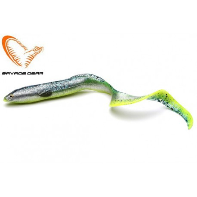 Приманка мягкая SAVAGE GEAR LB Real EEL 20cm 27g Green Yellow Glitter 2pcs Blister Приманка мягкая SAVAGE GEAR LB Real EEL 20cm 27g Green Yellow Glitter 2pcs Blister