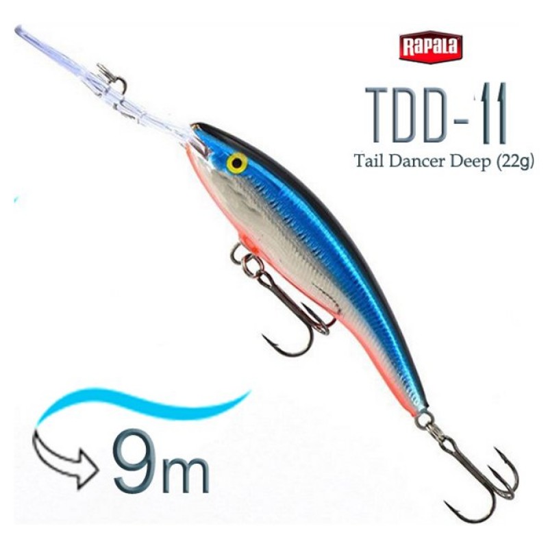 Воблер Rapala Deep Tail Dancer TDD11/BGHM Воблер Rapala Deep Tail Dancer TDD11/BGHM