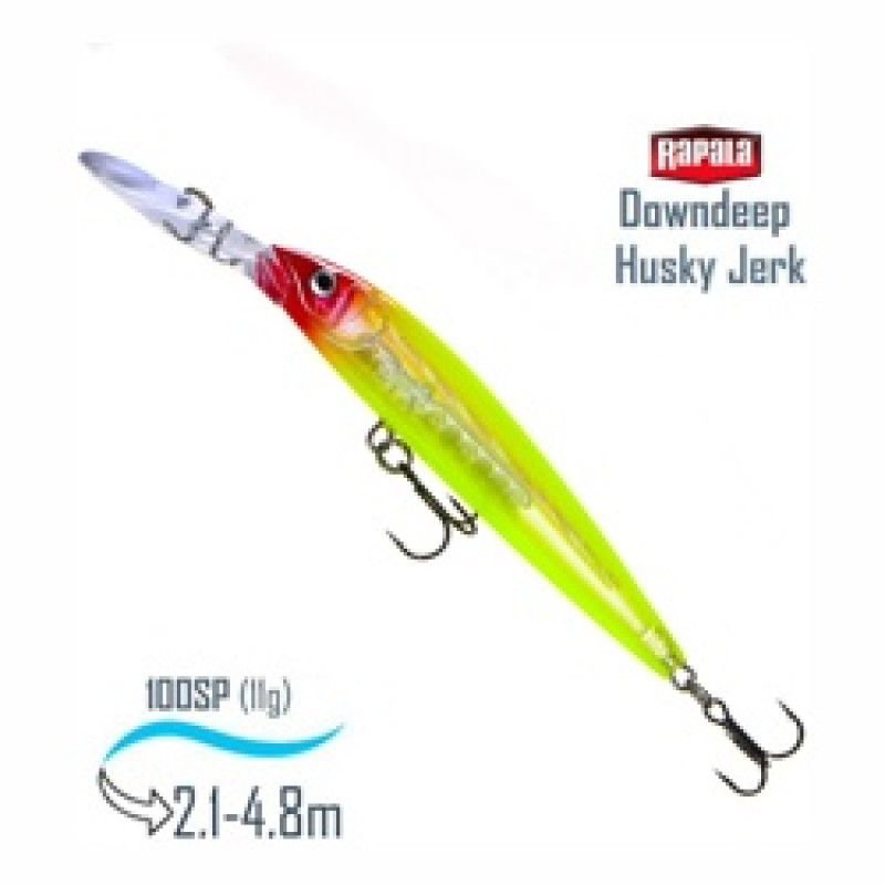 Воблер RAPALA Downdeep Husky Jerk 10 /GCL /суспендер/ 2,1-4,8м, 10см, 11гр. Воблер RAPALA Downdeep Husky Jerk 10 /GCL /суспендер/ 2,1-4,8м, 10см, 11гр.