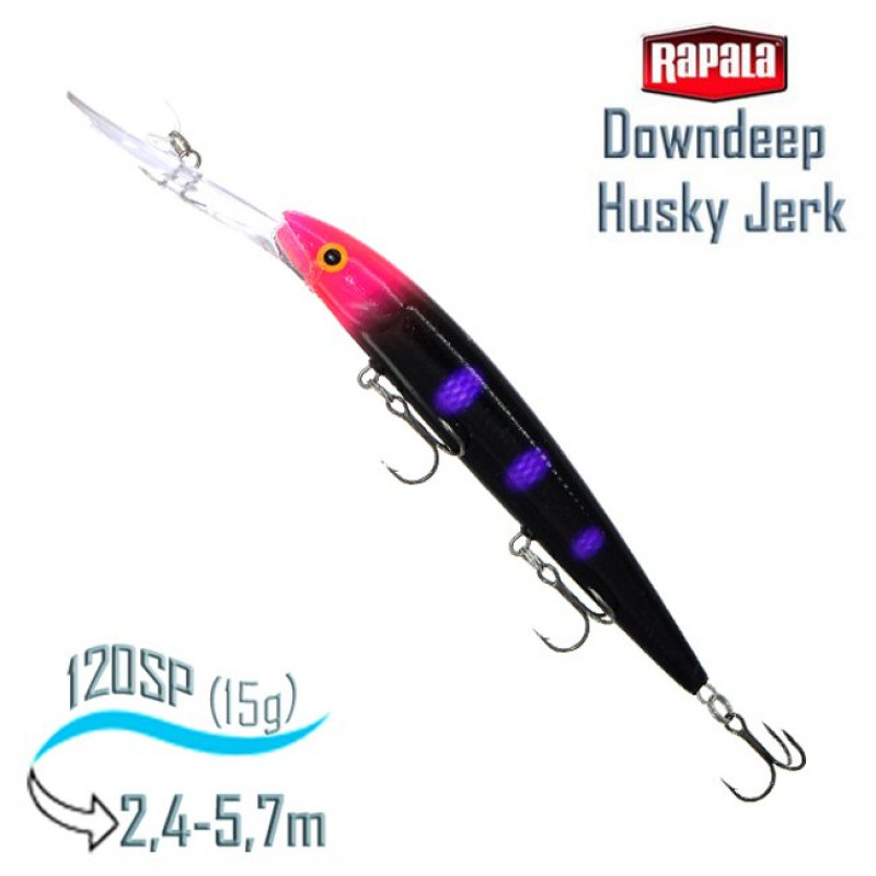 Воблер RAPALA Downdeep Husky Jerk 12 /BLKL /суспендер/ 2,4-5,7м, 12см, 15гр. Воблер RAPALA Downdeep Husky Jerk 12 /BLKL /суспендер/ 2,4-5,7м, 12см, 15гр.