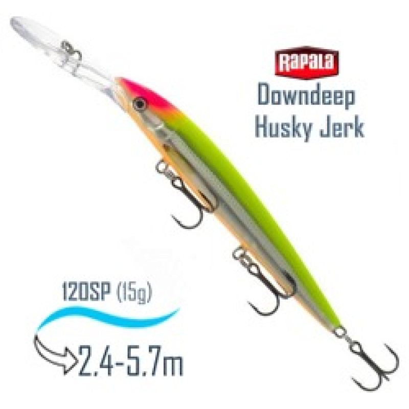 Воблер RAPALA Downdeep Husky Jerk 12 /CLS /суспендер/ 2,4-5,7м, 12см, 15гр. Воблер RAPALA Downdeep Husky Jerk 12 /CLS /суспендер/ 2,4-5,7м, 12см, 15гр.