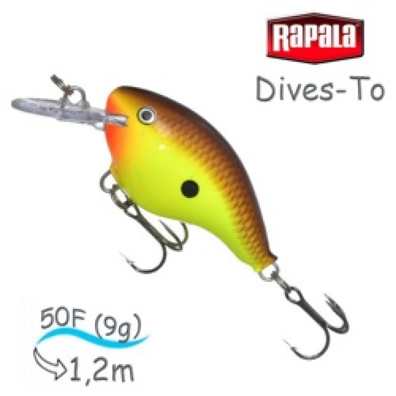 Воблер RAPALA Dives-To 4 /CTB /плавающий/ до 1,2м, 5см, 9гр Воблер RAPALA Dives-To 4 /CTB /плавающий/ до 1,2м, 5см, 9гр