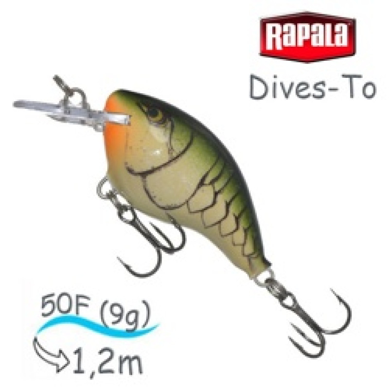 Воблер RAPALA Dives-To 4 /OGCW /плавающий/ до 1,2м, 5см, 9гр Воблер RAPALA Dives-To 4 /OGCW /плавающий/ до 1,2м, 5см, 9гр