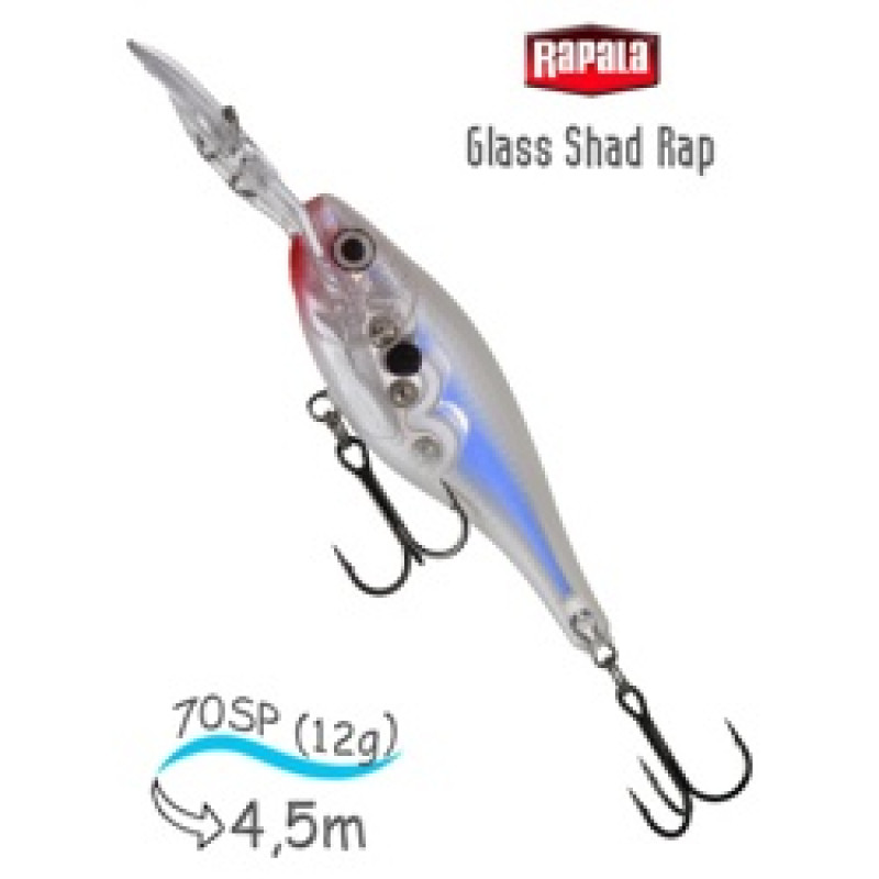 Воблер RAPALA Glass Shad Rap 7 /GSD/ суспендер/ 2,1-4,5м, 7см, 12гр Воблер RAPALA Glass Shad Rap 7 /GSD/ суспендер/ 2,1-4,5м, 7см, 12гр