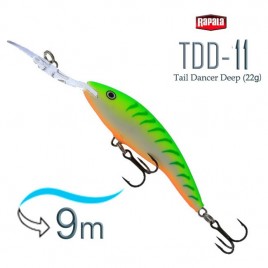 Воблер RAPALA Deep Tail Dancer 11 /GTU /плавающий/ до 9м, 11см, 22гр