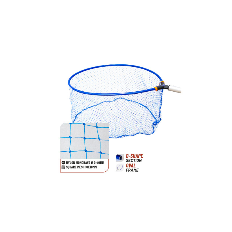 Голова подсачека COLMIC NYLON 040 (55x46cm) Голова подсачека COLMIC NYLON 040 (55x46cm)