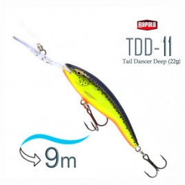 Воблер RAPALA Deep Tail Dancer 11 /HS /плавающий/ до 9м, 11см, 22гр