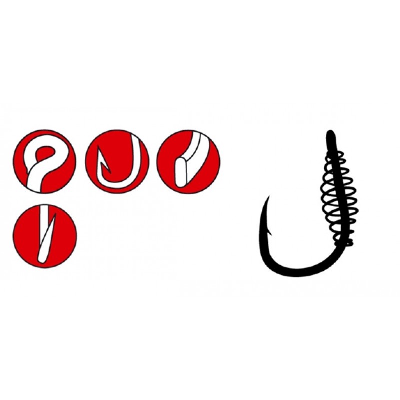 Крючки GAMAKATSU LS-3323F SPIRAL №010/Black/5шт Крючки GAMAKATSU LS-3323F SPIRAL №010/Black/5шт