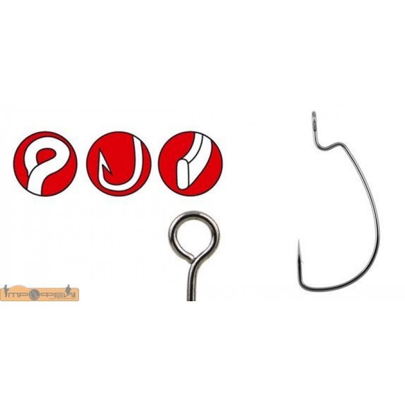 Крючки GAMAKATSU WORM 330 Botton Jigging №2/0/Black/6шт Крючки GAMAKATSU WORM 330 Botton Jigging №2/0/Black/6шт