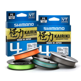 Шнур плетеный SHIMANO Kairiki 4 150m 0,06mm 4,4kg Steel Gray