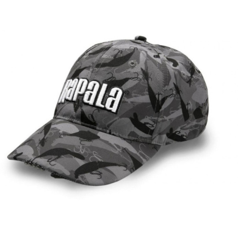 Кепка с фонариком RAPALA Cap with LED lights RLEDH Кепка с фонариком RAPALA Cap with LED lights RLEDH