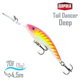 Воблер RAPALA Deep Tail Dancer 07 /PTU /плавающий/ до 4,5м, 7см, 9гр