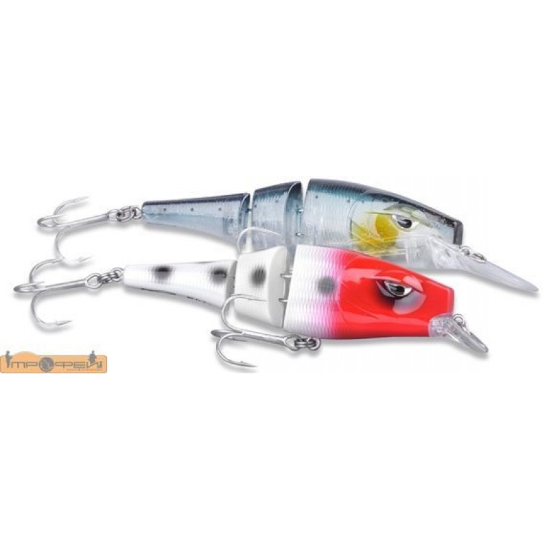 Воблер SPRO PikeFighter Triple Jointed DD145/крючок Gamakatsu 2/0, цвет-Red Gill Albino
