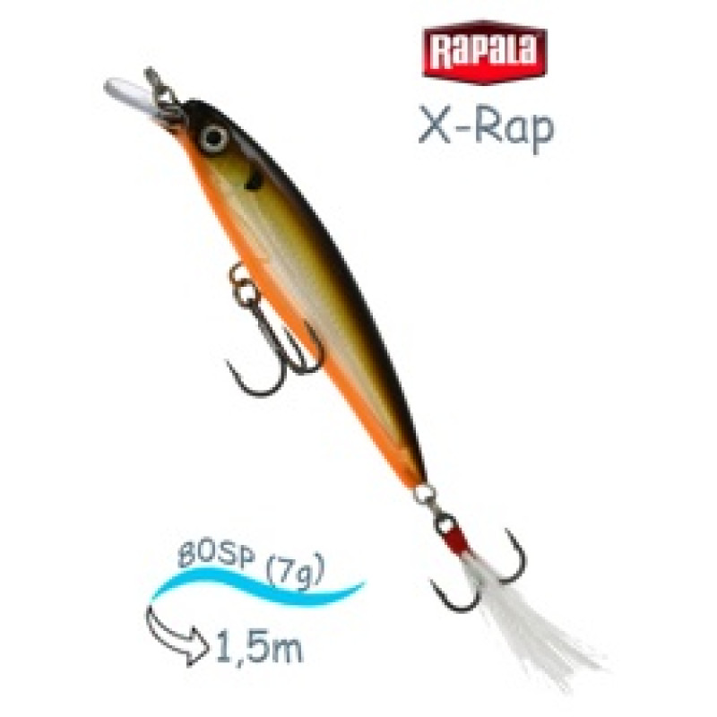 Воблер RAPALA X-Rap 08 /TOSD /суспендер/ 0,9-1,5м, 8см, 7гр Воблер RAPALA X-Rap 08 /TOSD /суспендер/ 0,9-1,5м, 8см, 7гр