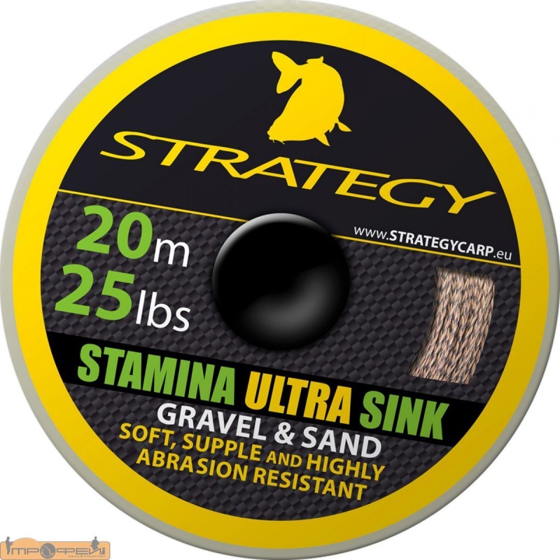 Шнур плетеный STRATEGY STAMINA ULTRA SINK SAND 25LB/20м Шнур плетеный STRATEGY STAMINA ULTRA SINK SAND 25LB/20м