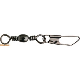 Карабин с вертлюжком SPRO BARREL SWIVEL WITH SAFETY SNAP №14/6кг/10шт. Карабин с вертлюжком SPRO BARREL SWIVEL WITH SAFETY SNAP №14/6кг/10шт.