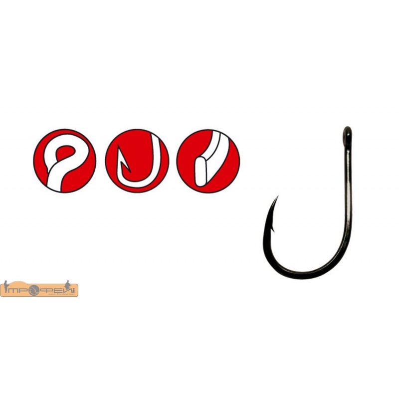 Крючки GAMAKATSU POWER CARP RING EYE №016/NS Black/10шт Крючки GAMAKATSU POWER CARP RING EYE №016/NS Black/10шт