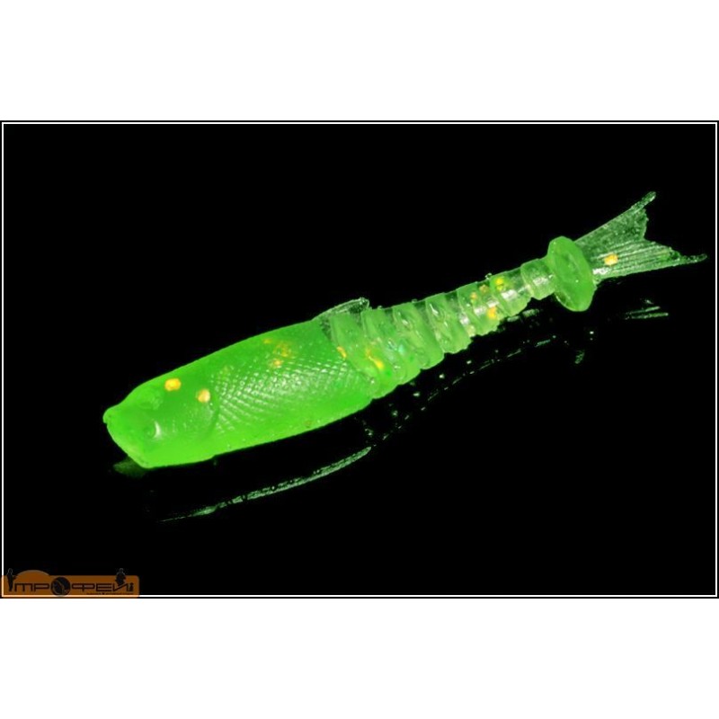 Приманка силиконовая 10508 Малёк (зеленый флюо) Приманка силиконовая 10508 Малёк (зеленый флюо)