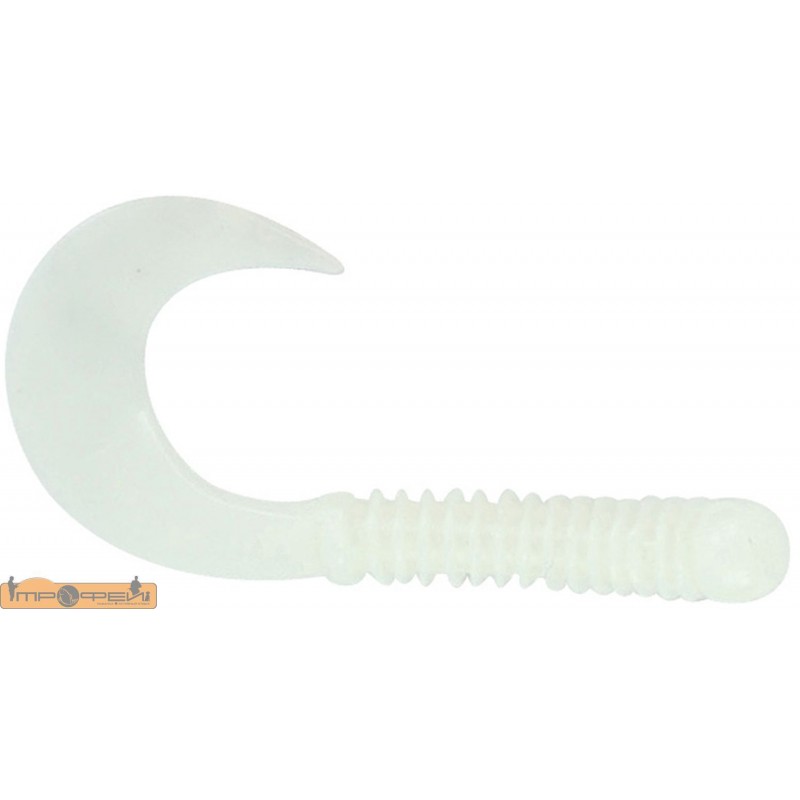 Приманка силиконовая SPRO Ring Grub 3.5cm/ White Glow Приманка силиконовая SPRO Ring Grub 3.5cm/ White Glow