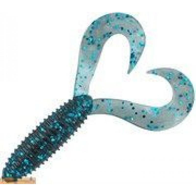 Приманка силиконовая SPRO Twin Tail Ring Grub 8,5cm/6шт/Smoke Blue Приманка силиконовая SPRO Twin Tail Ring Grub 8,5cm/6шт/Smoke Blue