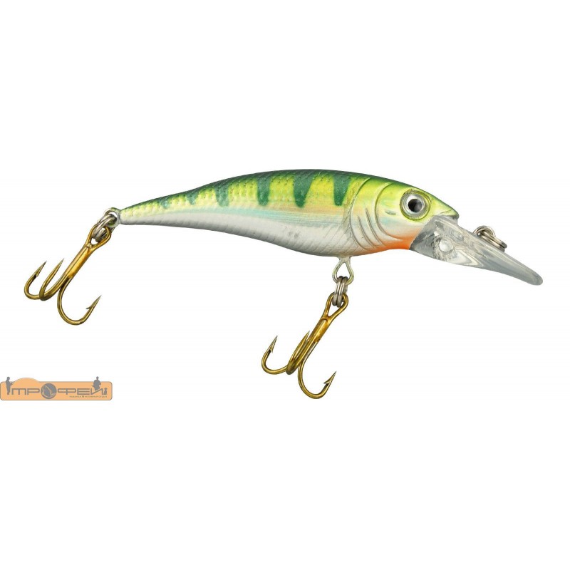 Воблер SPRO PowerCatcher Cranky Minnow 55, плавающий, до 2m, 5,5cm, 3gr, цвет-Green Perch,Арт. 4412 009
