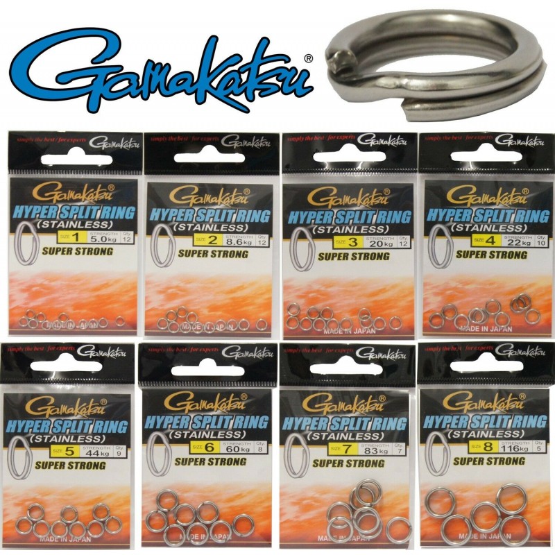 Заводные кольца GAMAKATSU HYPER SPLIT RING, size 001 (12шт) 5кг. Заводные кольца GAMAKATSU HYPER SPLIT RING, size 001 (12шт) 5кг.
